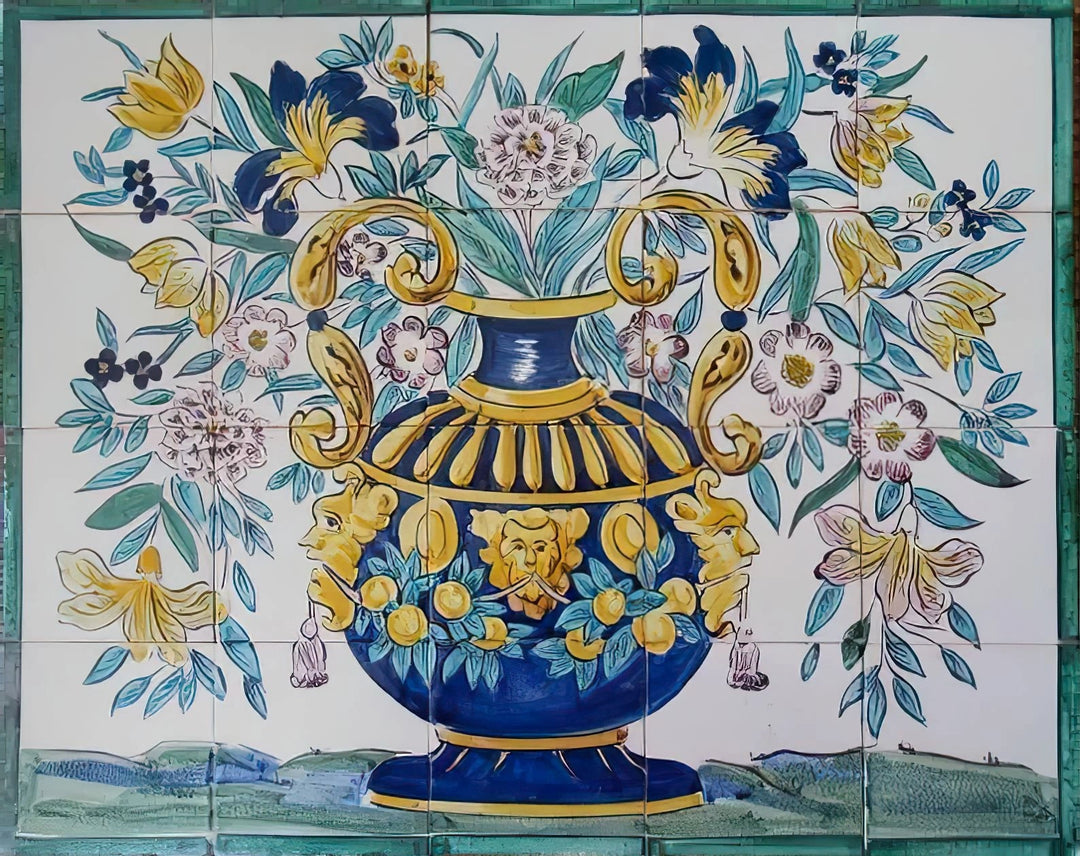 17th Century Portuguese tile mural PT260