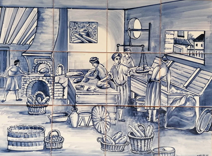 Bakery tile mural