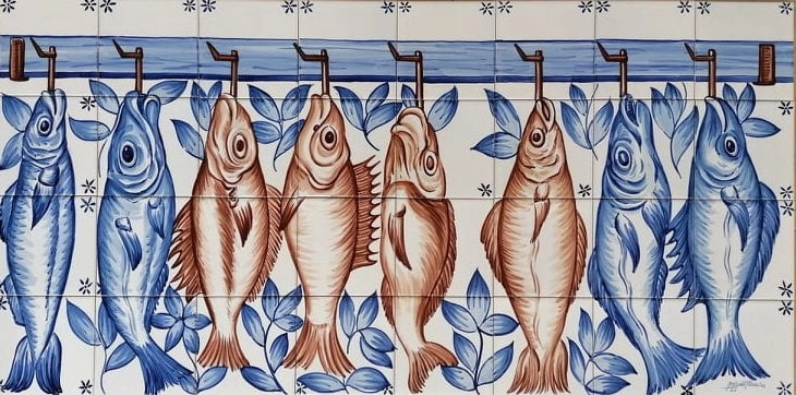 Fish kitchen tile mural PT272