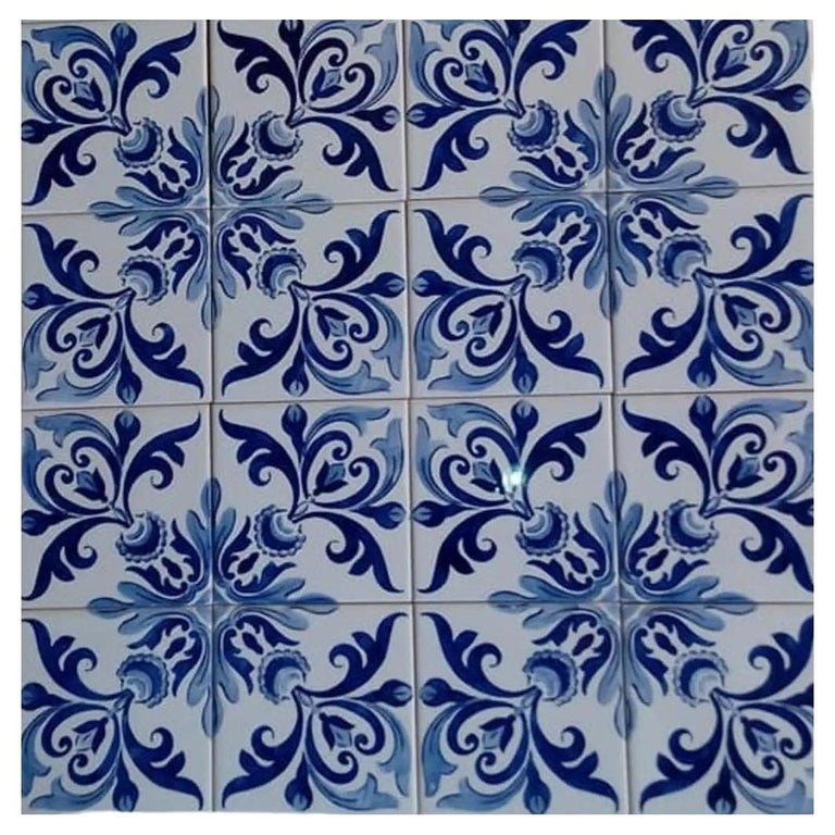 Hand Painted Indoor/Outdoor Portuguese Tiles | Ref. PT607