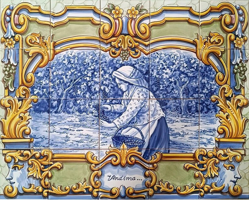 Harvest tile mural PT257