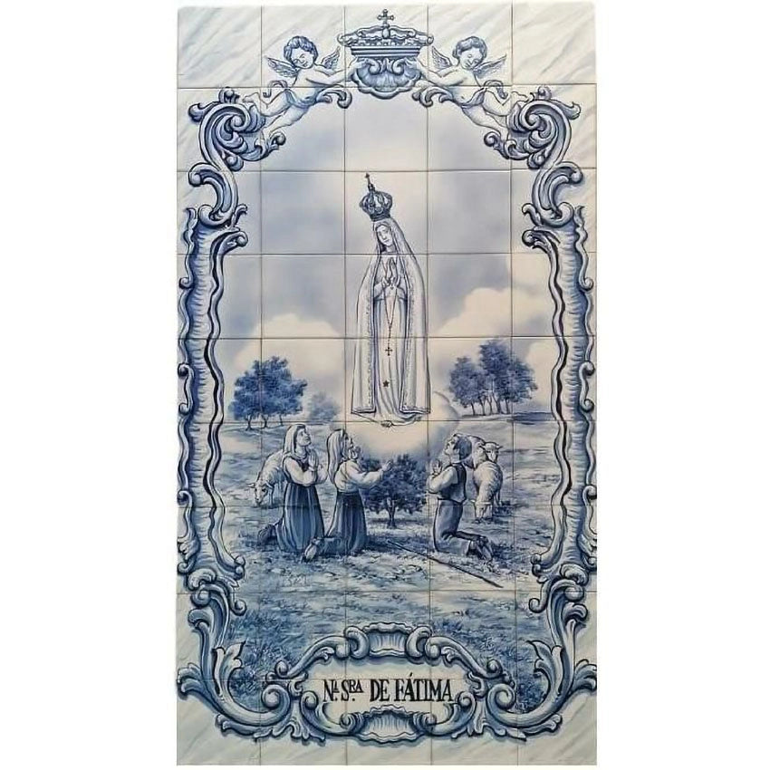 Lady of Fatima tile mural