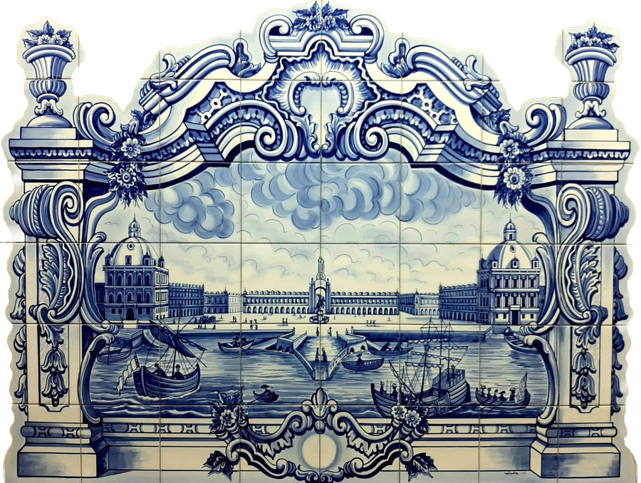 Lisbon tile mural