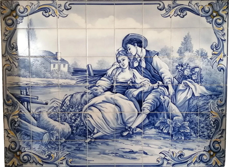 Romantic tile mural PT289