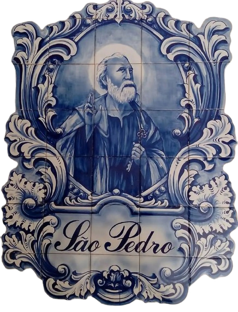 Sao Pedro Tile Mural - Hand Painted Portuguese Tiles | Ref. PT510 