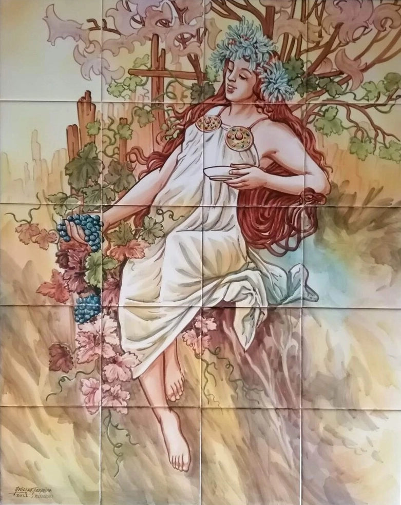 Summer tile mural