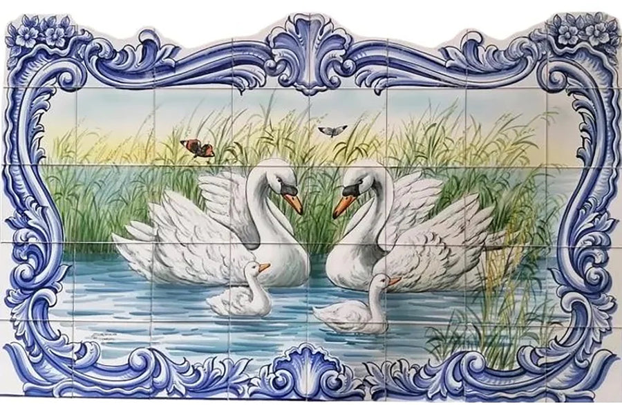 Swan Tile Mural PT273