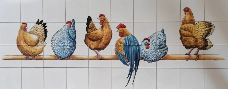 Kitchen Tile Mural Chicken